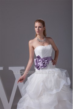 Sweetheart Satin Lace Organza Ball Gown New Arrival Wedding Dresses 2030484