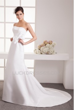 A-Line Taffeta Sleeveless Soft Sweetheart Wedding Dresses 2030566