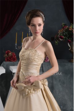 Amazing Satin Taffeta Sleeveless Spaghetti Straps Lace Wedding Dresses 2030578