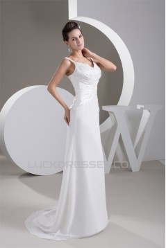 Amazing Sleeveless Chiffon A-Line V-Neck Wedding Dresses 2030582