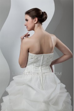 Amazing Soft Sweetheart Satin Organza Sleeveless Wedding Dresses 2030587