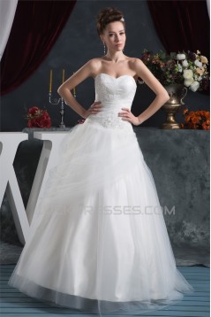 Beading Satin Fine Netting Sleeveless Ball Gown New Arrival Wedding Dresses 2030613