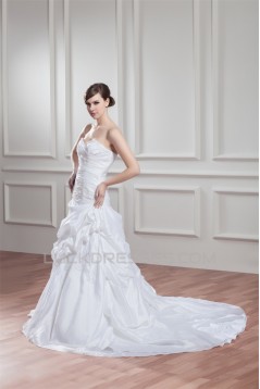 custom made Taffeta Sweetheart Sleeveless A-Line Wedding Dresses 2030659