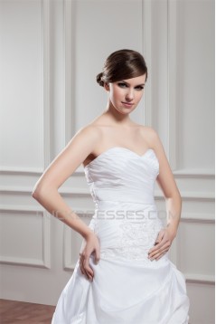 custom made Taffeta Sweetheart Sleeveless A-Line Wedding Dresses 2030659