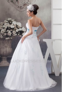 A-Line Sleeveless Satin Strapless Wedding Dresses with A Lace Jacket 2030699