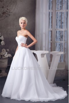 Fashionable A-Line Sweetheart Beaded Wedding Dresses 2030705