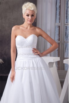 Fashionable A-Line Sweetheart Beaded Wedding Dresses 2030705