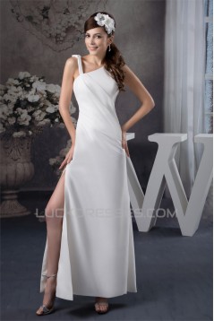 Sheath/COlumn Floor-Length Straps Wedding Dresses 2030711