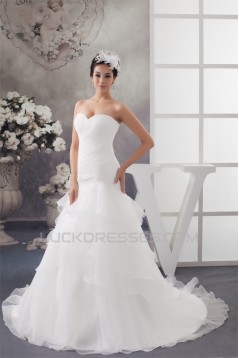 A-Line Sleeveless Sweetheart Wedding Dresses 2030717