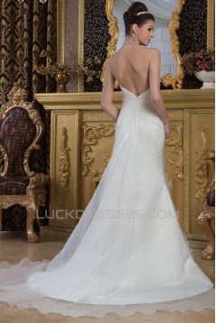 Hot Sale A-Line Sweetheart Sleeveless Lace Wedding Dresses 2030745