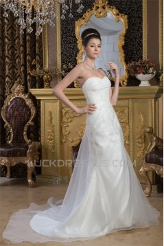 Hot Sale A-Line Sweetheart Sleeveless Lace Wedding Dresses 2030745