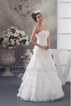 Latest Design Satin Sweetheart A-Line Sleeveless Wedding Dresses 2030759