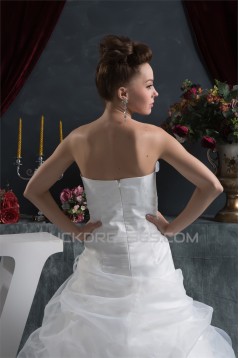 Latest Design Strapless Sleeveless A-Line Wedding Dresses 2030764