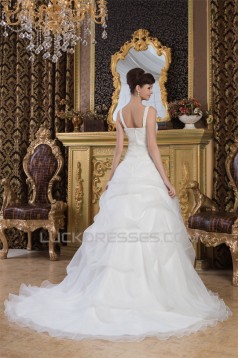 New Arrival Straps A-Line Sleeveless Satin New Arrival Wedding Dresses 2030784