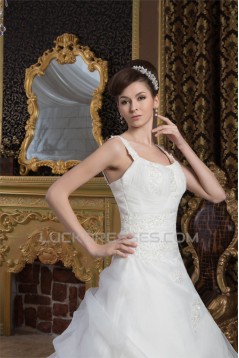 New Arrival Straps A-Line Sleeveless Satin New Arrival Wedding Dresses 2030784