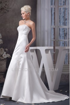 New Style Trumpet/Mermaid Sleeveless Strapless Lace Wedding Dresses 2030803