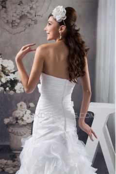 Satin Taffeta Fine Netting Princess Sweetheart Wedding Dresses 2030884