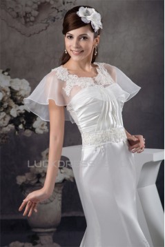 Silk like Satin Soft Sweetheart Mermaid/Trumpet Sweet Lace Wedding Dresses 2030904