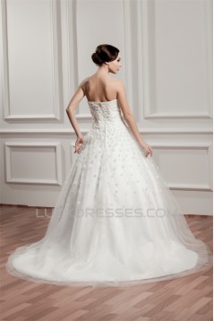 Sleeveless Satin A-Line Sweetheart Most Beautiful Wedding Dresses 2030935