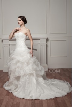 Sleeveless Soft Sweetheart A-Line Lace Wedding Dresses 2030957