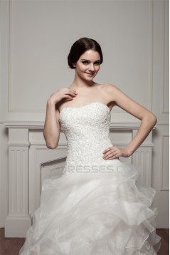 Sleeveless Soft Sweetheart A-Line Lace Wedding Dresses 2030957