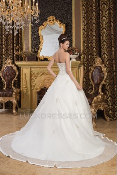 Sleeveless Soft Sweetheart Satin A-Line Beautiful Wedding Dresses 2030958