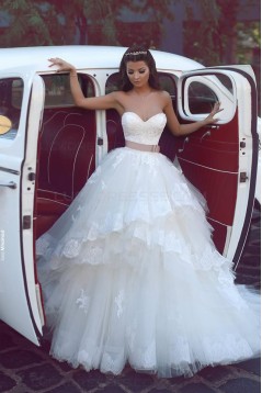 Ball Gown Sweetheart Lace Wedding Dresses Bridal Gowns 3030079