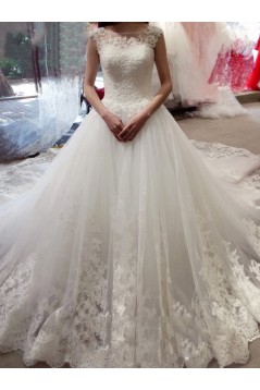 Lace Sleeveless Wedding Dresses Bridal Gowns 3030098