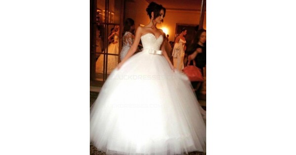 Ball Gown Sweetheart Tulle Wedding Dresses Bridal Gowns 3030100 2114