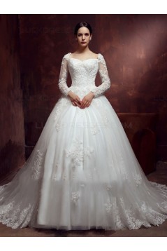 Long Sleeves Lace Wedding Dresses Bridal Gowns 3030118