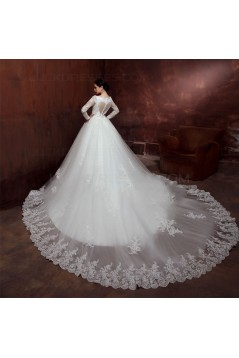 Long Sleeves Lace Wedding Dresses Bridal Gowns 3030118