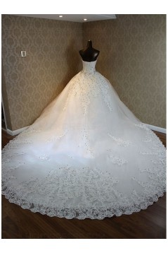 Sparkly Lace Bridal Ball Gown Crystal Wedding Dresses Bridal Gowns 3030123