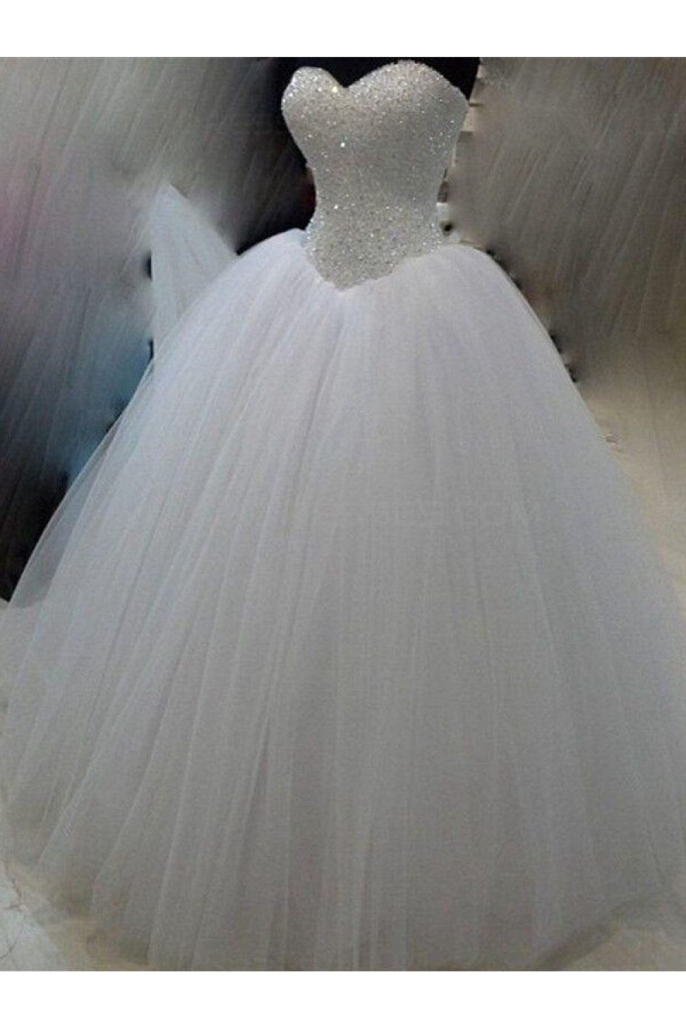 sparkle tulle wedding dress