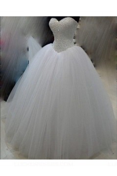 Ball Gown Sparkly Tulle Sweetheart Wedding Dresses Bridal Gowns 3030150