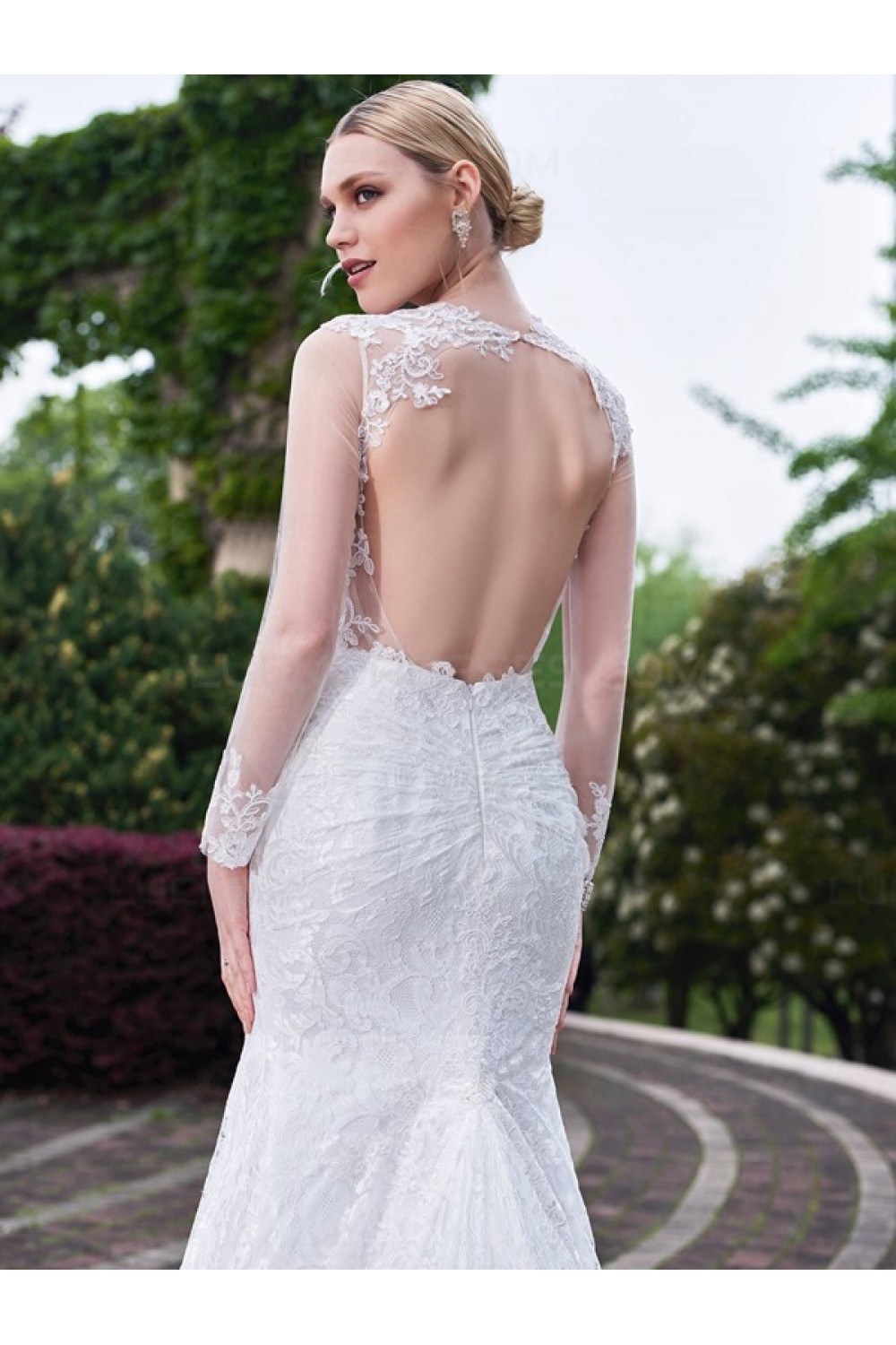 Amazing Lace Long Sleeve Wedding Dress Open Back in the year 2023 Learn more here 