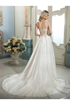 A-Line Spaghetti Straps Lace Wedding Dresses Bridal Gowns 3030181