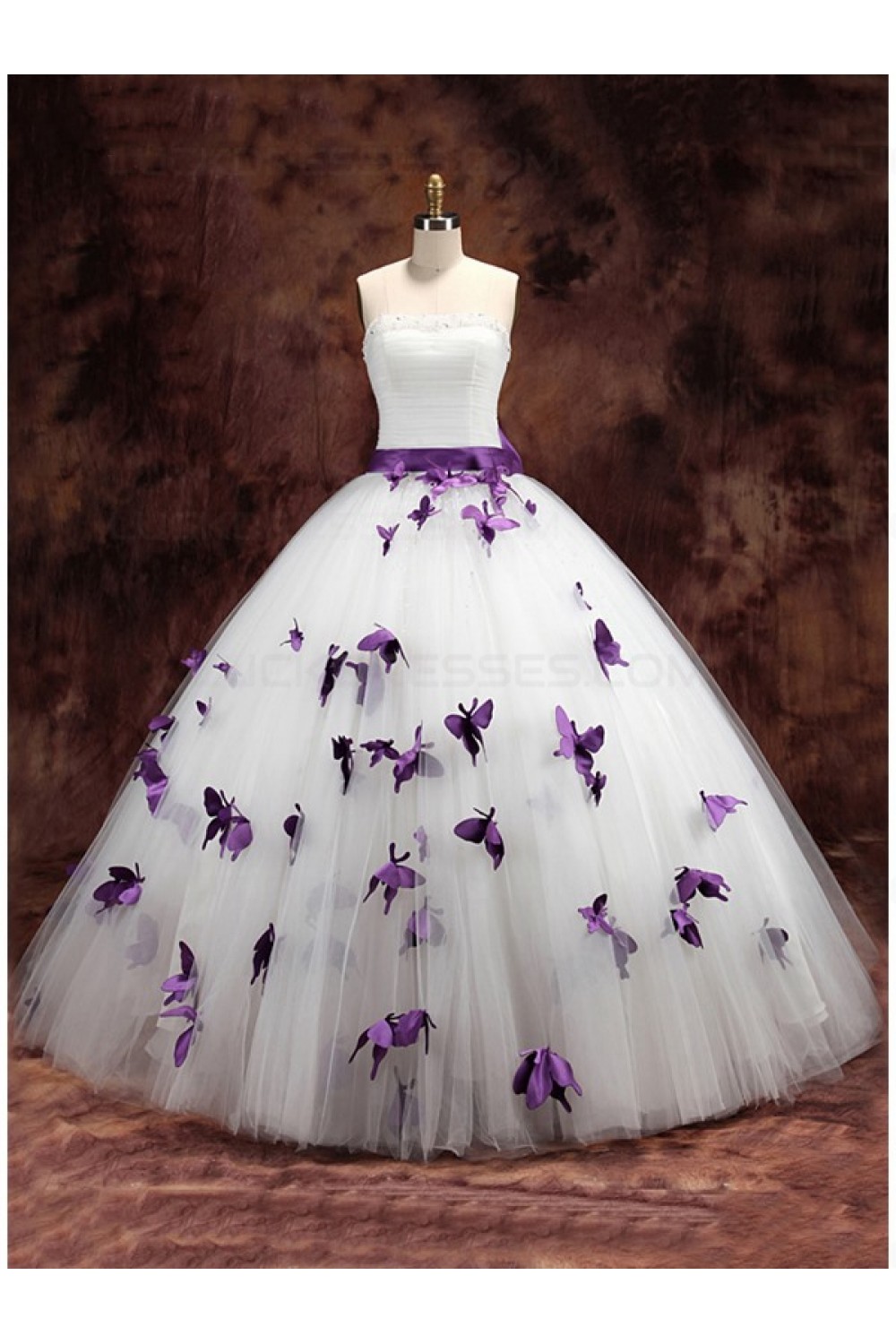 purple and white wedding dress - 57 
