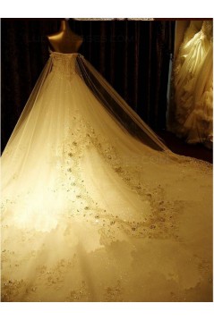 Sparkly Lace Ball Gown Crystal Wedding Dresses Bridal Gowns 3030194