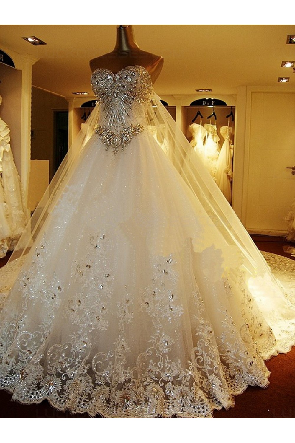 sparkly wedding ball gown