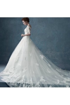 Lace Off-the-Shoulder Wedding Dresses Bridal Gowns 3030203