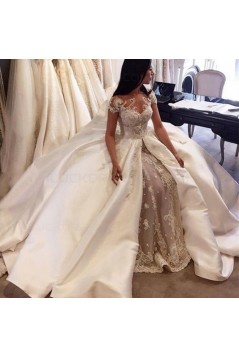 Lace Satin Wedding Dresses Bridal Gowns 3030210