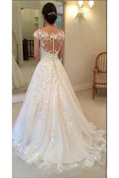 A-Line Lace Wedding Dresses Bridal Gowns 3030270